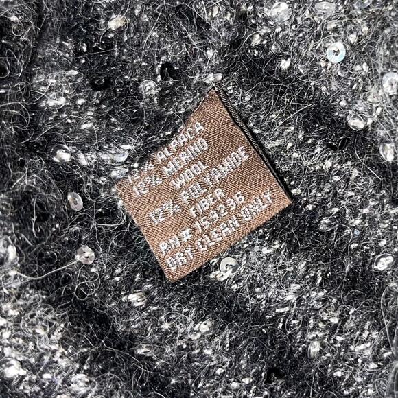 J. McLaughlin Sweater Alpaca Merino Wool Sequins - Picture 9 of 9